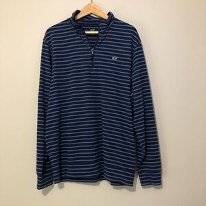 Vineyard Vines 100% Cotton Pullover Men's Size Large Blue Stripe